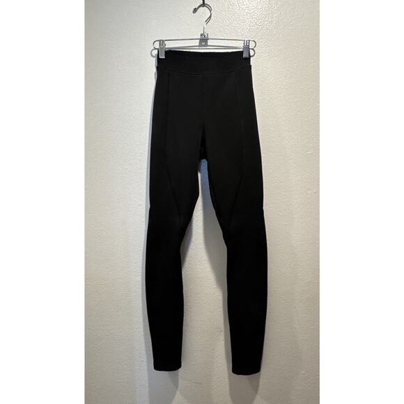 Faith Connexion Size 36 Black Neoprene Running Legging Skinny Pants Back Zipper - Picture 1 of 13